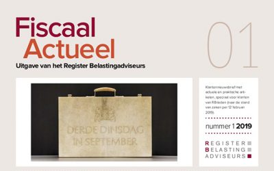 Fiscaal Actueel nr 1 – 2019